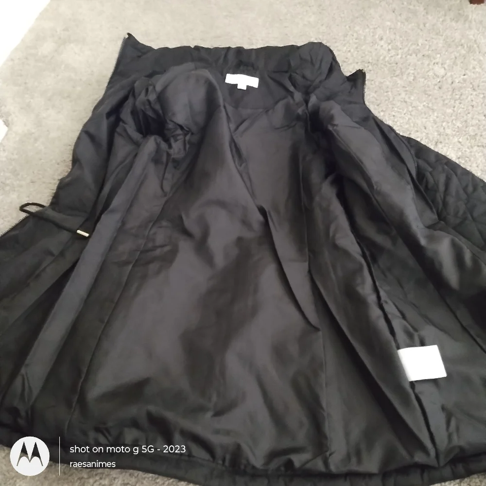 Laundry By Shelli Segal Black Quilted Puffer Jacket - Picture 2 of 5